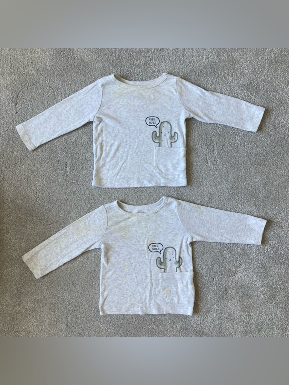 4/$10 - Set of 2 | Carter’s Cactus Free Hugs Long Sleeve Shirts